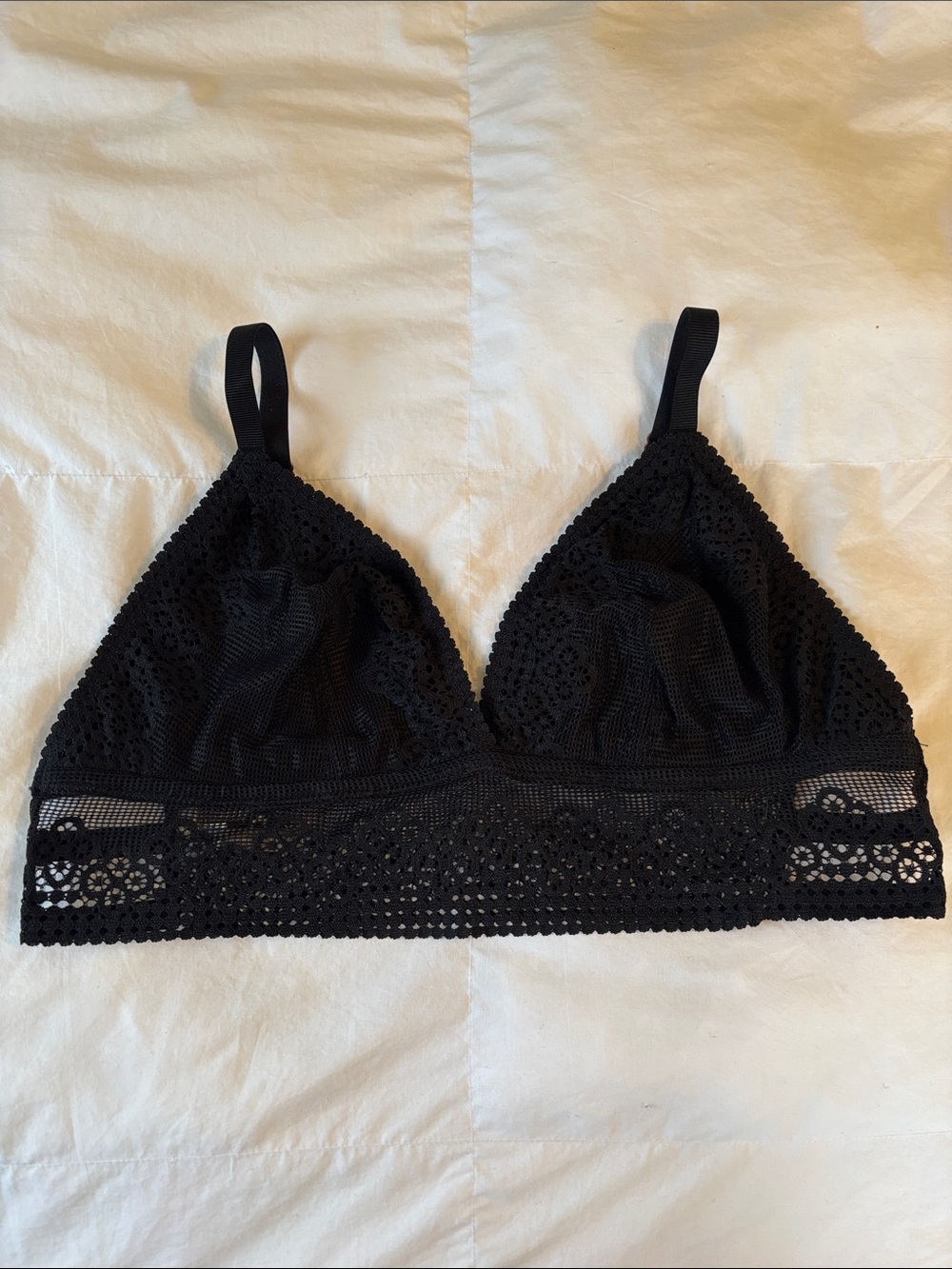 aerie Black Lace Bralette - Women Intimates